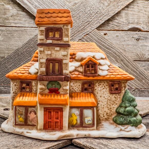 1990's Vintage, Toy Shop, Dickensville Porcelain Christmas Village Collection - Picture 1 of 8